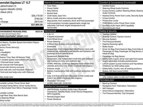 Used 2015 Chevrolet Equinox LT w/ Driver Convenience Package FWD image 7
