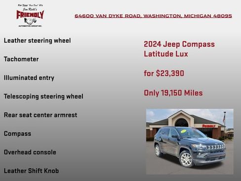 Used 2024 Jeep Compass Latitude AWD/4WD image 30