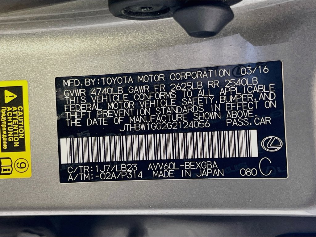 Used 2016 Lexus ES 300h w/ Luxury Package w/Wood Trim FWD image 33