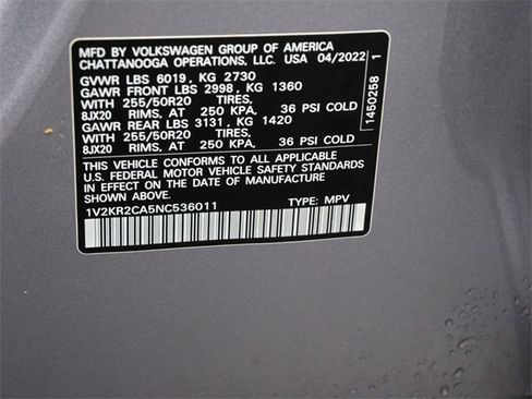 Used 2022 Volkswagen Atlas SE image 18