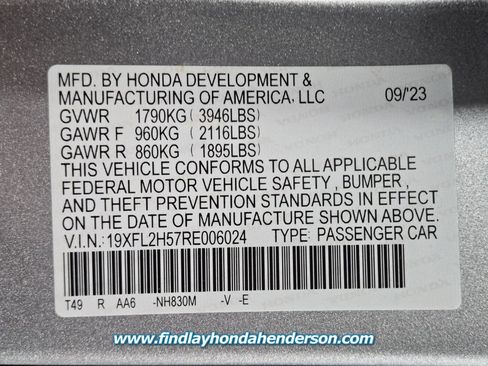Certified 2024 Honda Civic LX image 13