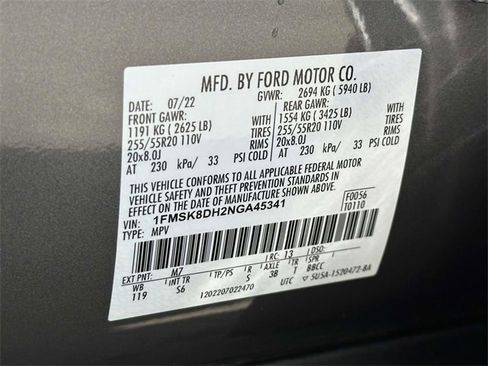 Used 2022 Ford Explorer XLT w/ Equipment Group 202A image 30