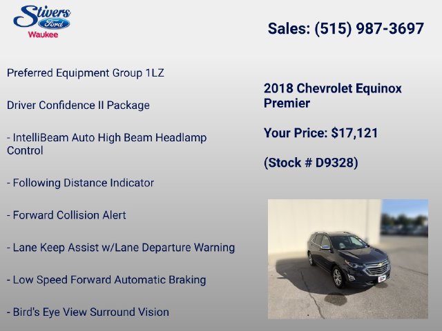 Used 2018 Chevrolet Equinox Premier FWD image 8