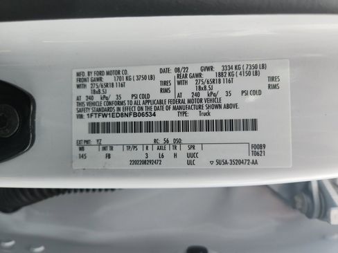 Certified 2022 Ford F150 XLT w/ Equipment Group 302A High image 24