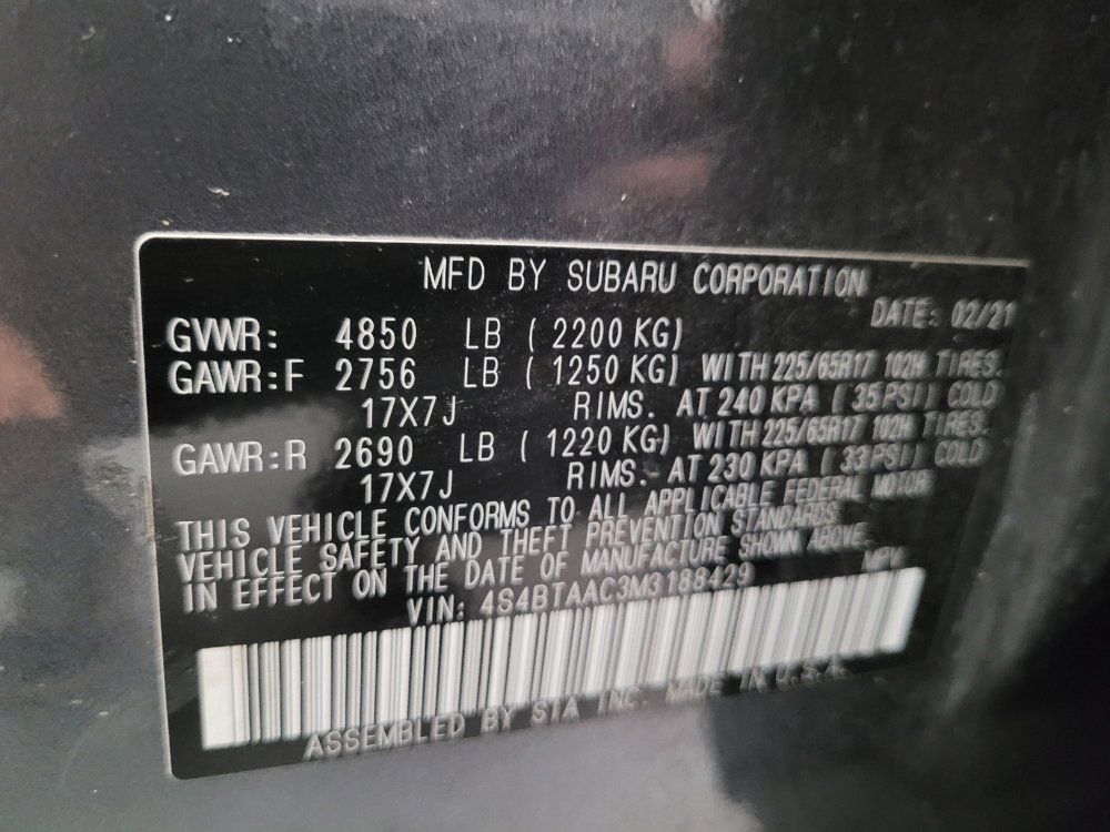 Used 2021 Subaru Outback AWD/4WD image 33