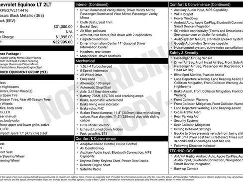 New 2027 Chevrolet Equinox LT AWD/4WD image 10