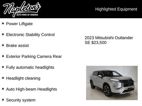 Used 2023 Mitsubishi Outlander SE AWD/4WD image 16