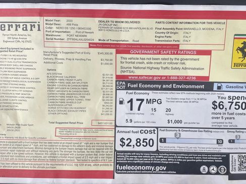 Used 2020 Ferrari 488 Pista Coupe image 47