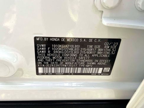 Certified 2023 Honda HR-V EX-L image 19