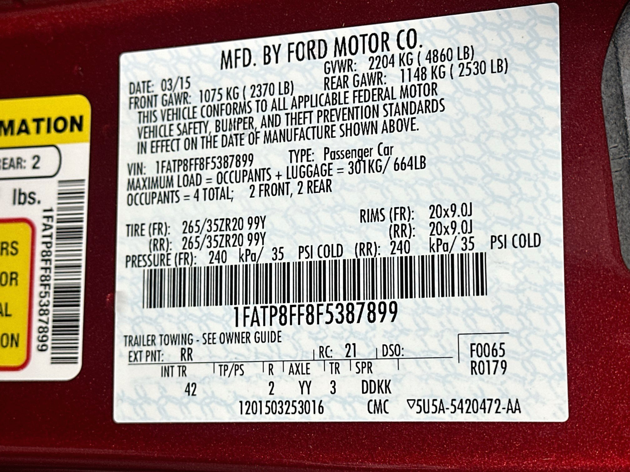 Used 2015 Ford Mustang GT Premium RWD image 12