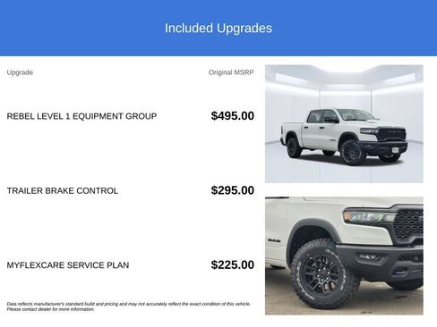 New 2026 RAM 1500 Rebel w/ Rebel Level 1 Equipment Group AWD/4WD image 3
