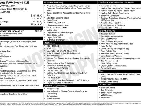 Used 2023 Toyota RAV4 XLE w/ XLE Grade Weather Package image 19