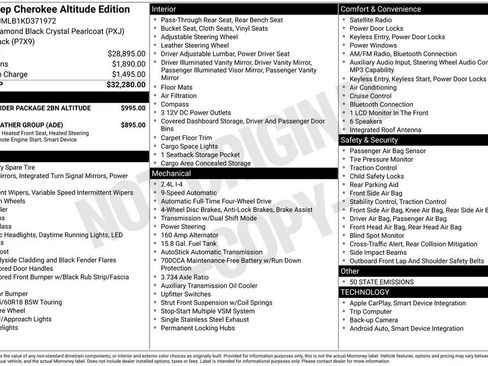 Used 2019 Jeep Cherokee Latitude Plus AWD/4WD image 11