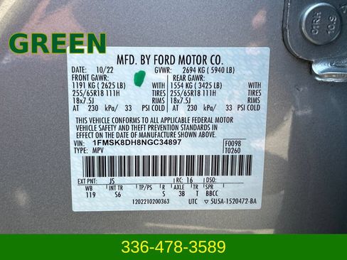 Used 2022 Ford Explorer XLT w/ Equipment Group 202A AWD/4WD image 15