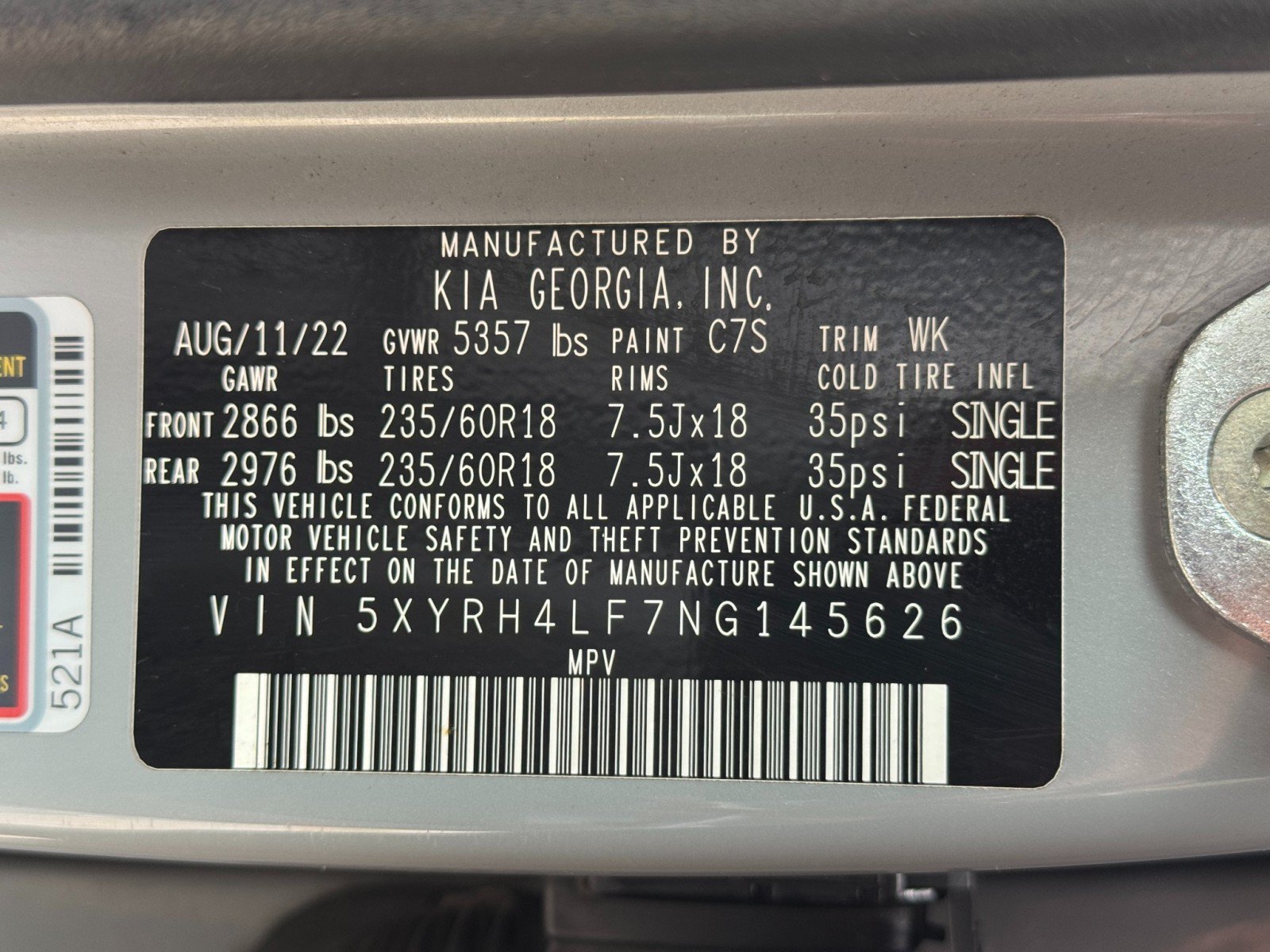 Used 2022 Kia Sorento EX w/ Panoramic Sunroof Package FWD image 44