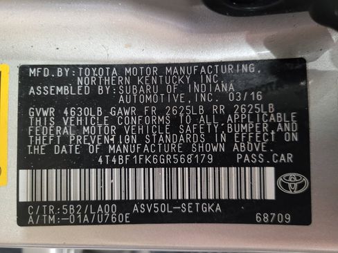 Used 2016 Toyota Camry XLE FWD image 33