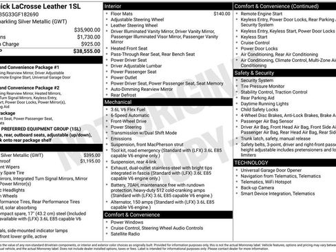 Used 2016 Buick LaCrosse Leather image 2