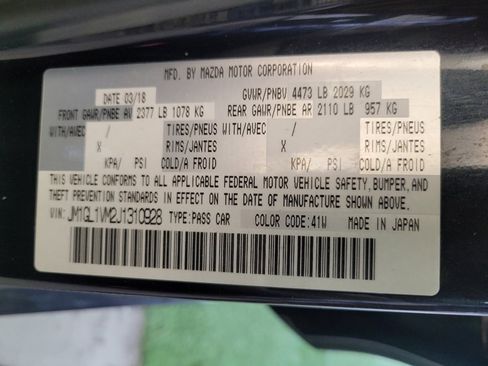 Used 2018 MAZDA MAZDA6 Touring FWD image 33