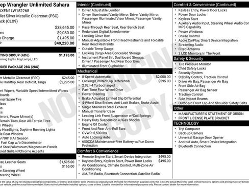 Used 2020 Jeep Wrangler Unlimited Sahara w/ LED Lighting Group image 28