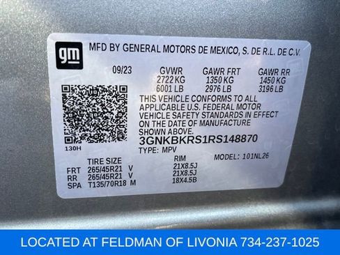 Certified 2024 Chevrolet Blazer RS w/ Driver Confidence II Package image 10