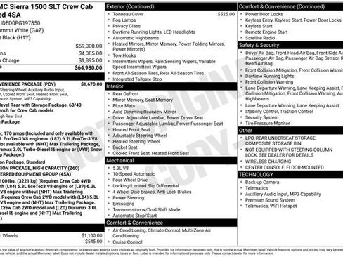 Used 2023 GMC Sierra 1500 SLT w/ SLT Convenience Package AWD/4WD image 3
