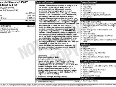 Used 2016 Chevrolet Silverado 1500 LT w/ All Star Edition image 6