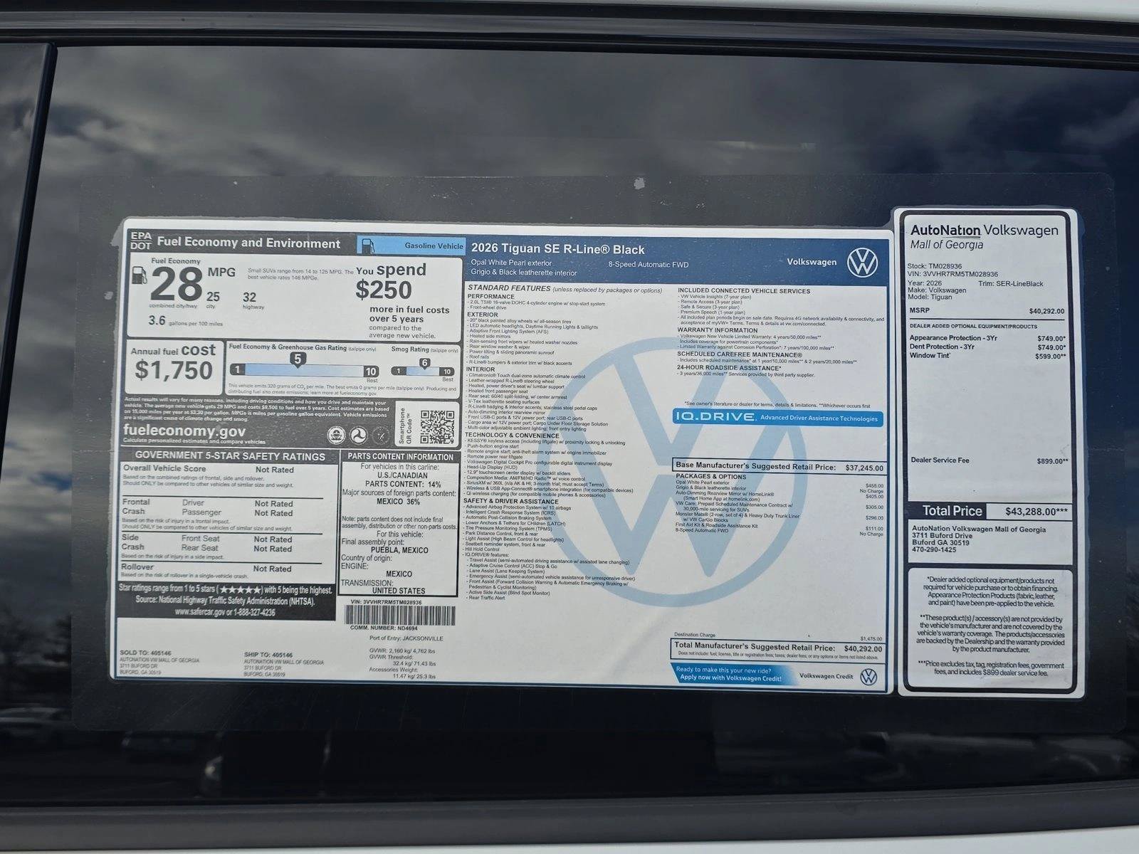 New 2026 Volkswagen Tiguan SE R-Line FWD image 21