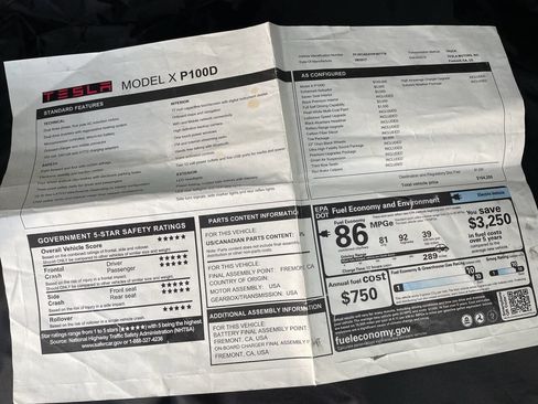 Used 2017 Tesla Model X P100D image 7