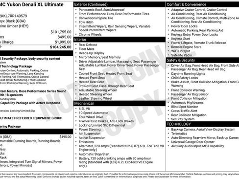 Used 2024 GMC Yukon XL Denali Ultimate AWD/4WD image 23