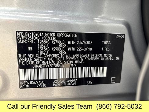 New 2025 Toyota RAV4 SE w/ Weather & Moonroof Package image 27