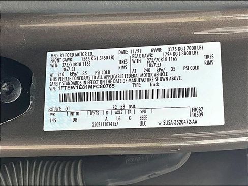 Used 2021 Ford F150 Tremor AWD/4WD image 22