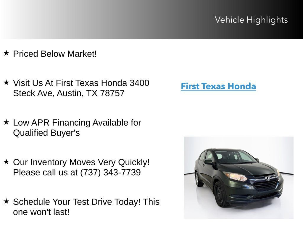Used 2018 Honda HR-V LX image 10