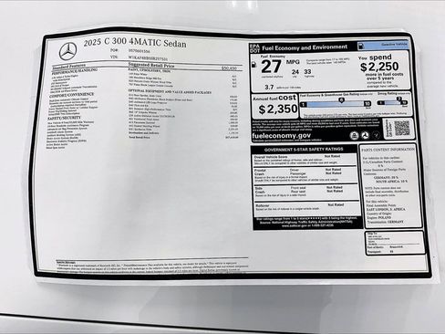 New 2025 Mercedes-Benz C 300 4MATIC Sedan image 19