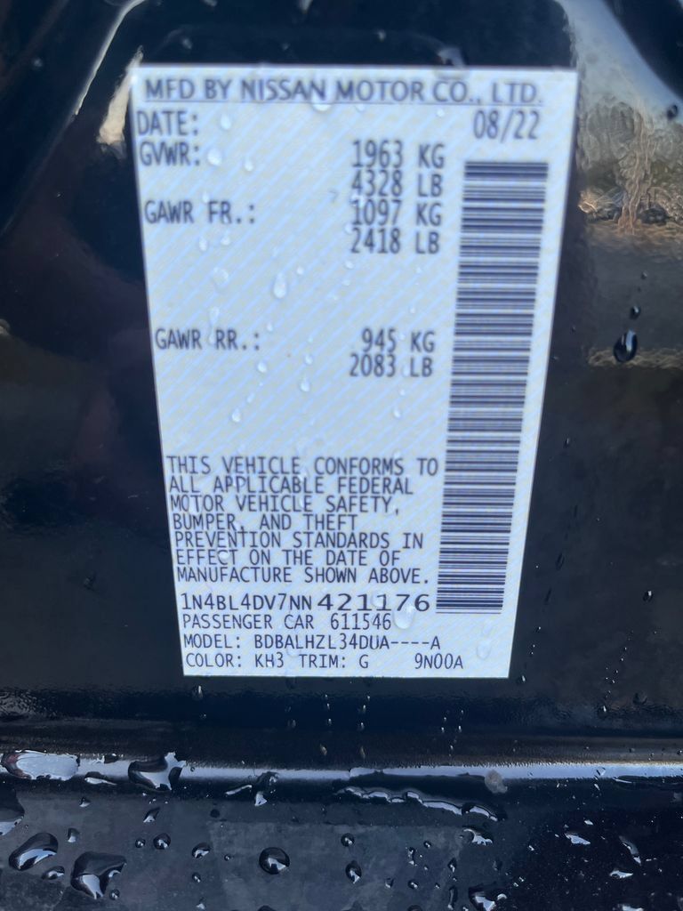 Certified 2022 Nissan Altima 2.5 SV FWD image 31