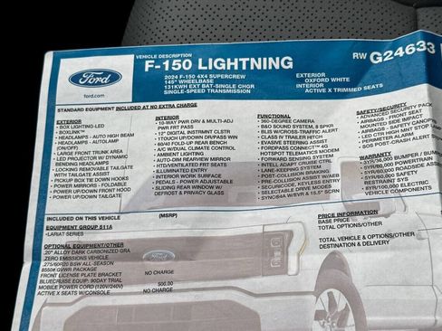 Used 2024 Ford F150 Lightning Lariat image 47