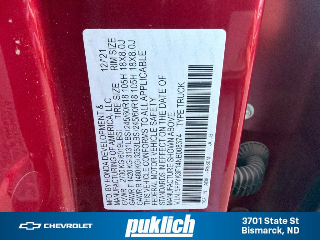 Used 2022 Honda Ridgeline Sport image 33