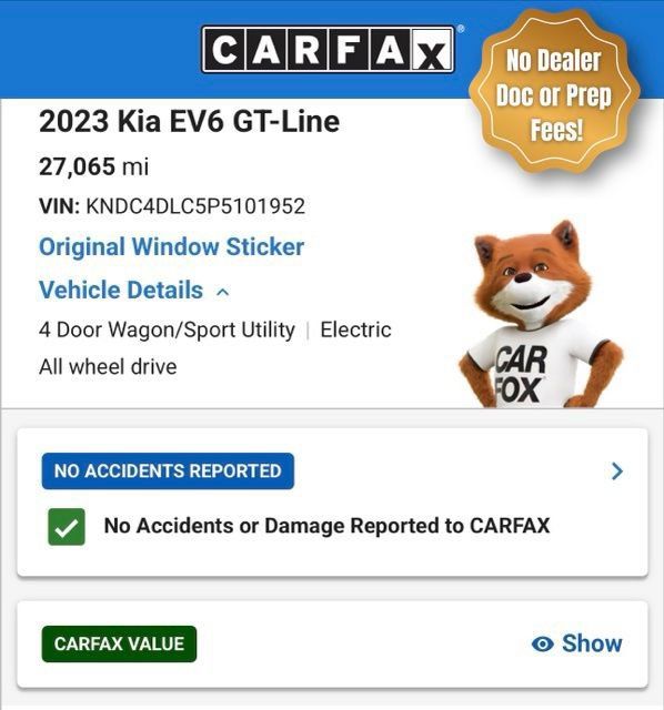 Used 2023 Kia EV6 GT-Line w/ GT-Line Suede Seat Package AWD/4WD image 3
