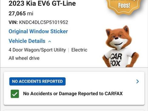Used 2023 Kia EV6 GT-Line w/ GT-Line Suede Seat Package AWD/4WD image 3