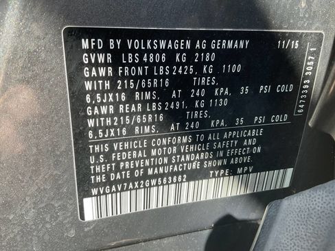 Used 2016 Volkswagen Tiguan S FWD image 20