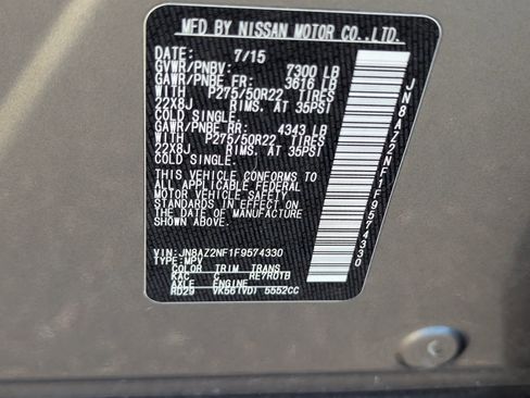 Used 2015 INFINITI QX80 Luxe w/ 22" Wheel Package image 33