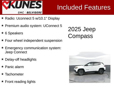 Used 2025 Jeep Compass Trailhawk AWD/4WD image 2