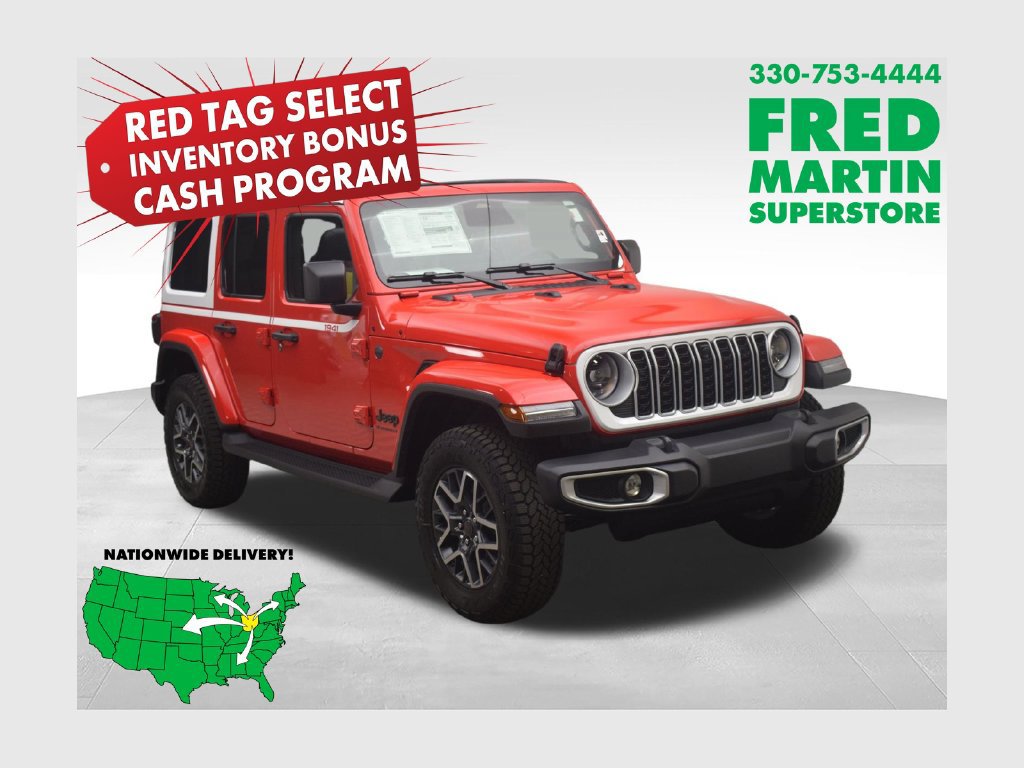 New 2026 Jeep Wrangler Unlimited Sahara w/ Whitecap Package AWD/4WD 360° Tour