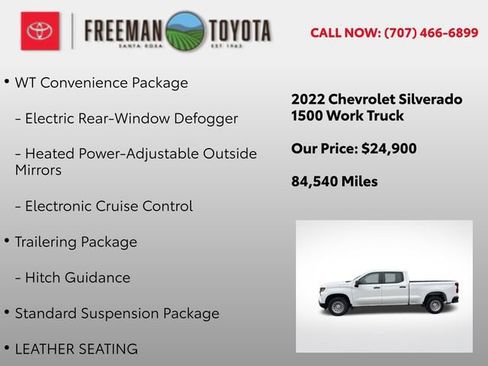 Used 2022 Chevrolet Silverado 1500 W/T w/ Trailering Package RWD image 11