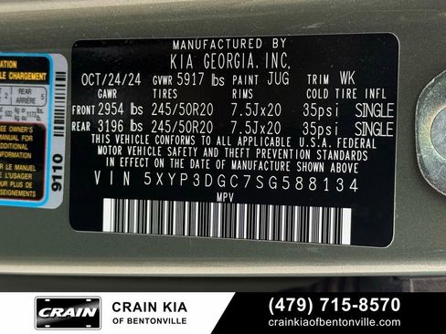Certified 2025 Kia Telluride EX X-Line AWD/4WD image 36