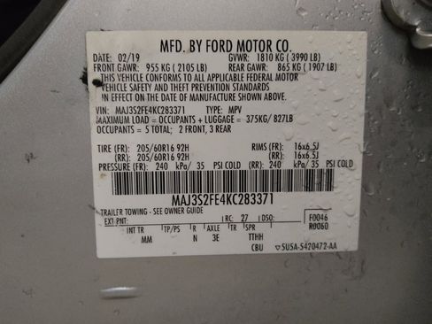 Used 2019 Ford EcoSport S FWD image 33