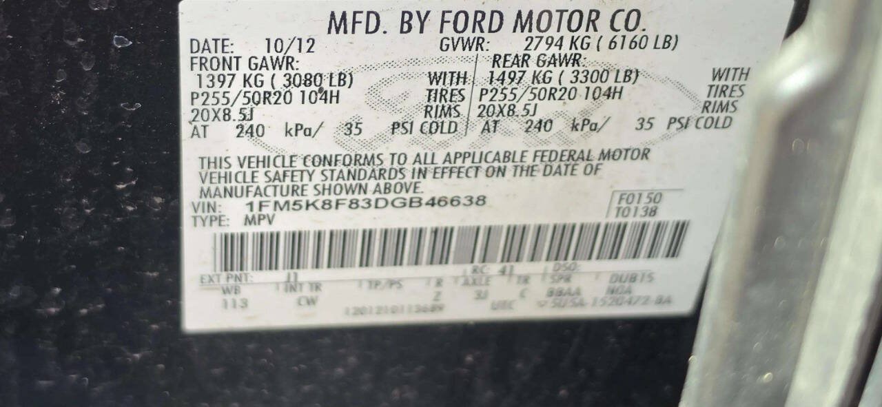 Used 2013 Ford Explorer Limited AWD/4WD image 11