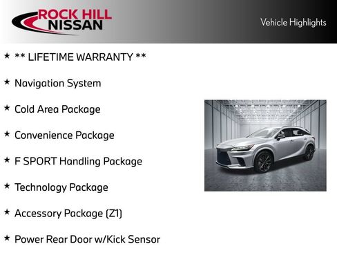 Used 2024 Lexus RX 350 F Sport w/ Convenience Package AWD/4WD image 5
