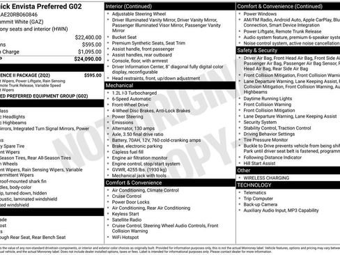 Used 2024 Buick Envista Preferred w/ Convenience II Package image 45