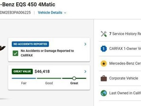 Certified 2023 Mercedes-Benz EQS 450+ 4MATIC SUV image 3
