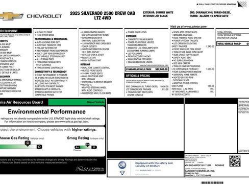Used 2025 Chevrolet Silverado 2500 LTZ w/ LTZ Convenience Package AWD/4WD image 2